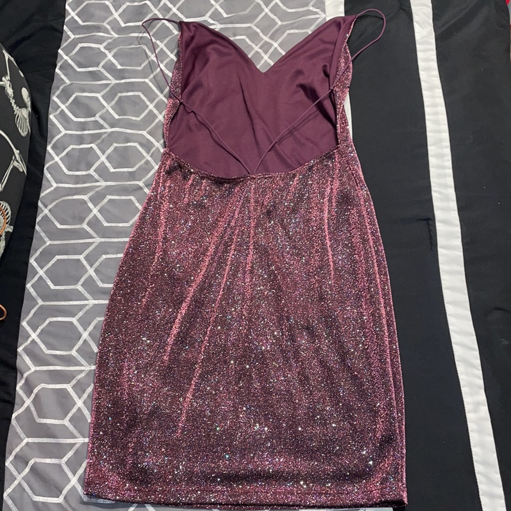 Epiphany Purple Glitter Dress - Picture 4 of 6